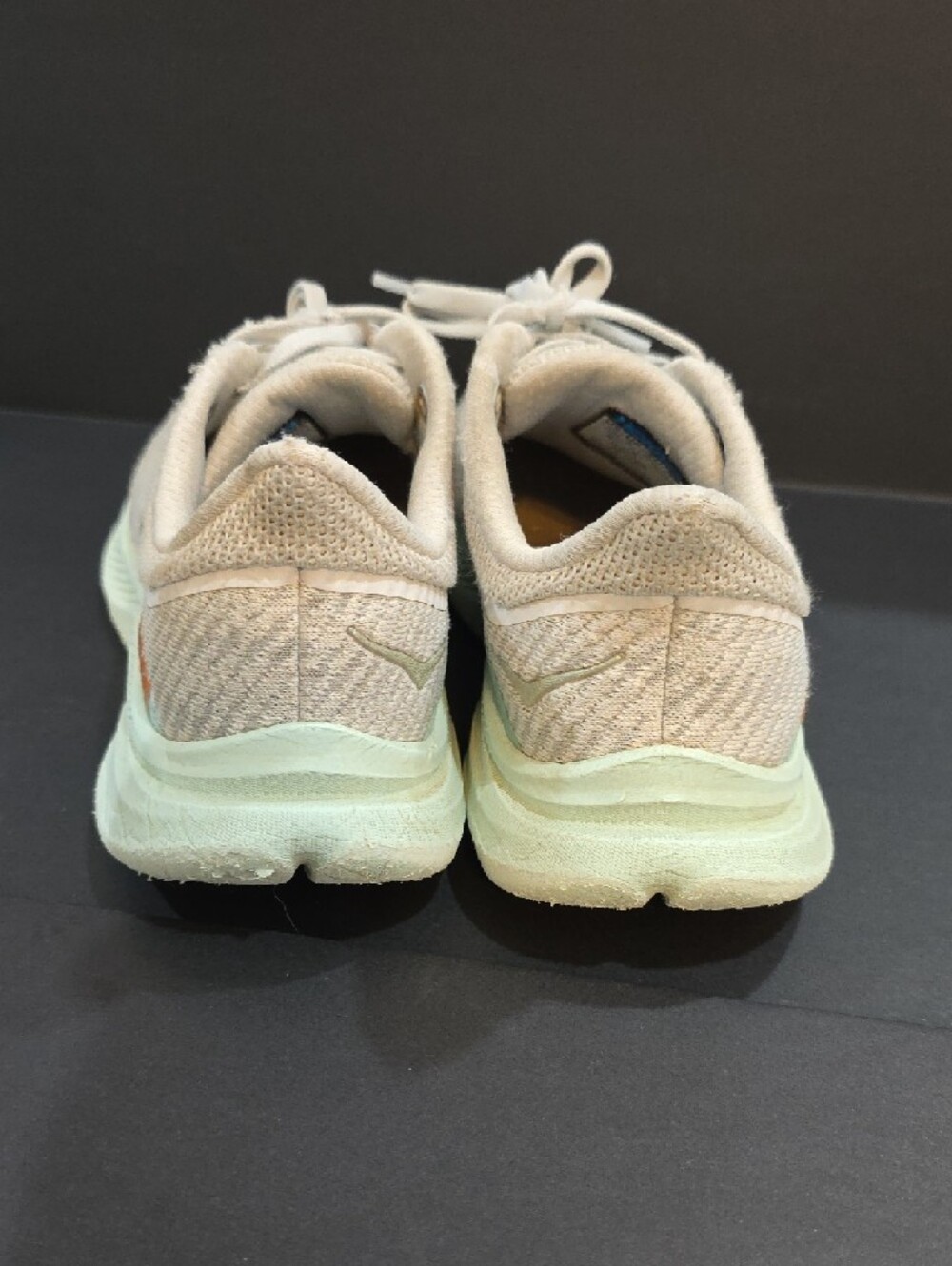 Hoka Solimar Women's Running Shoes in Light Gray, Mint & Orange Accent Size 7.5 - Picture 3 of 7